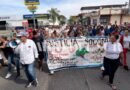 Migrantes marchan en Tapachula para exigir libre tránsito
